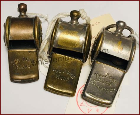 vintage marunaka metal special whistle box of 12|3 Vintage Metal Whistles .